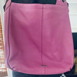 Coach Plum Avery Hobo Leather Bag